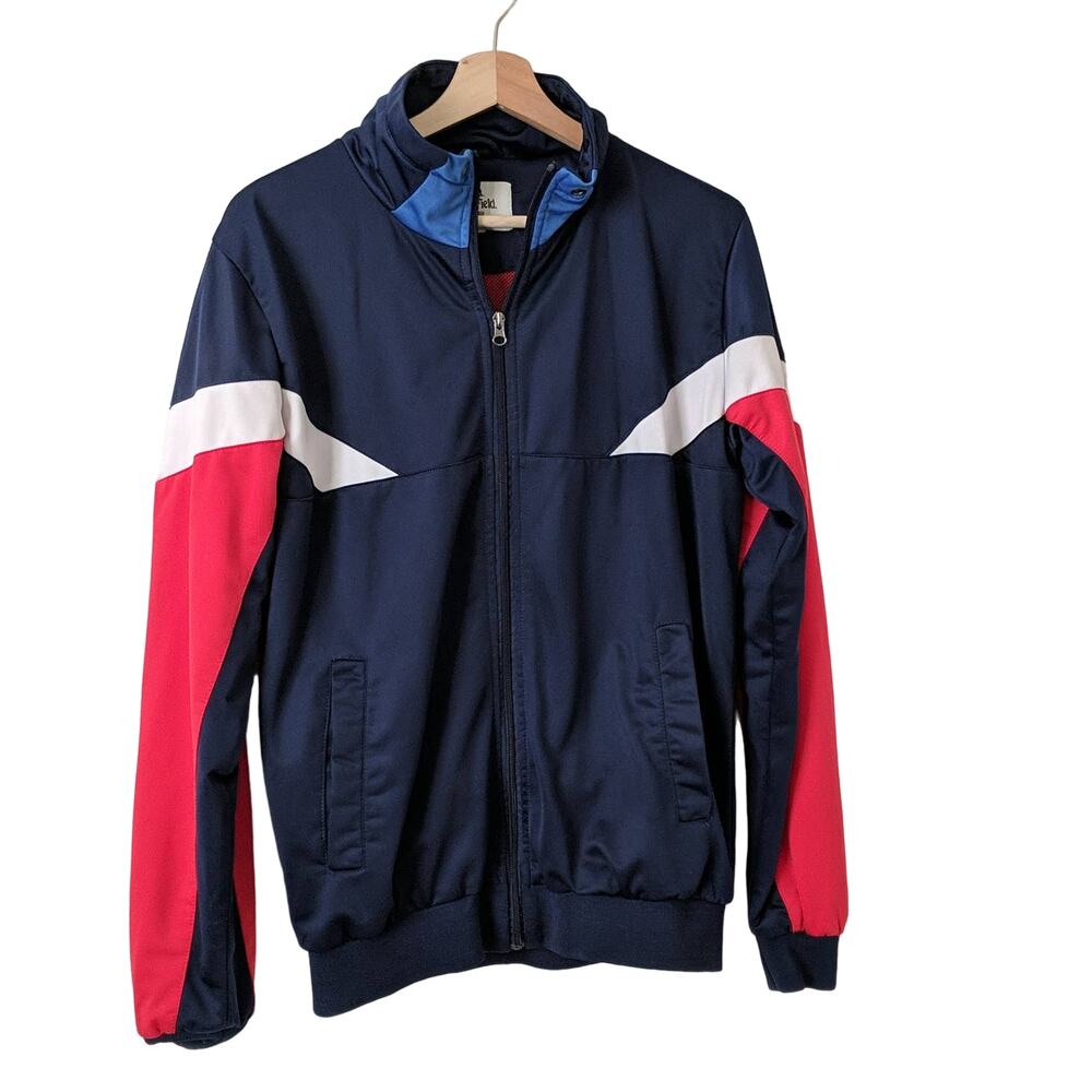 BellField Track Jacket Bomber Mens Medium Retro 90s Y2K UK Britain Hipster Zip M